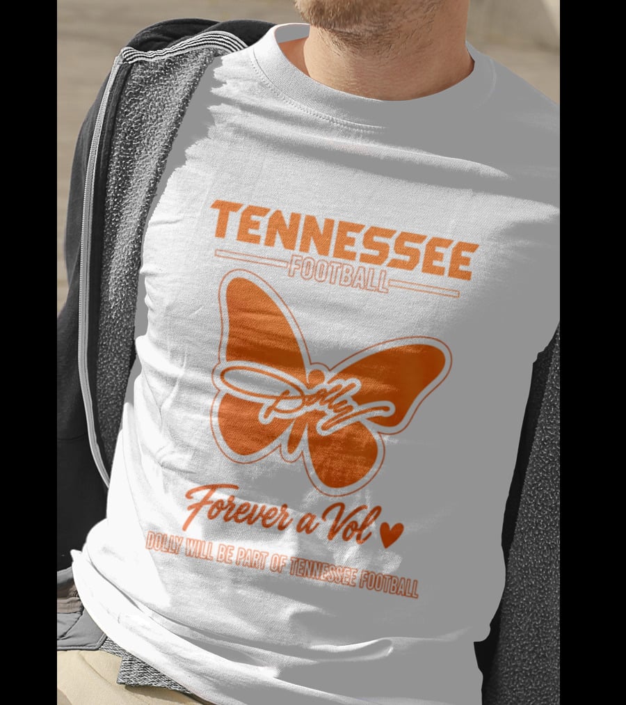 Tennessee Football Dolly Parton Forever A Vol Butterfly T-Shirt
