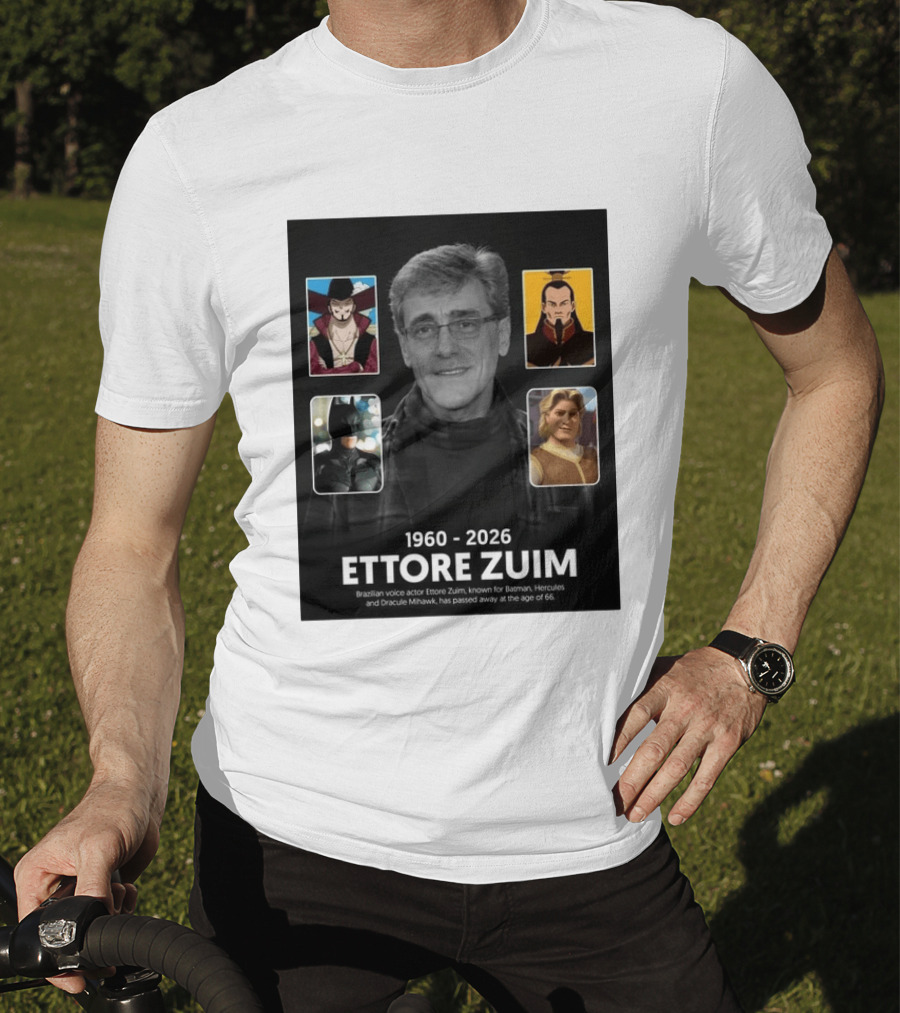 1960 2026 Ettore Zuim Batman Hercules Dracula Mihawk Voice Actor T-Shirt