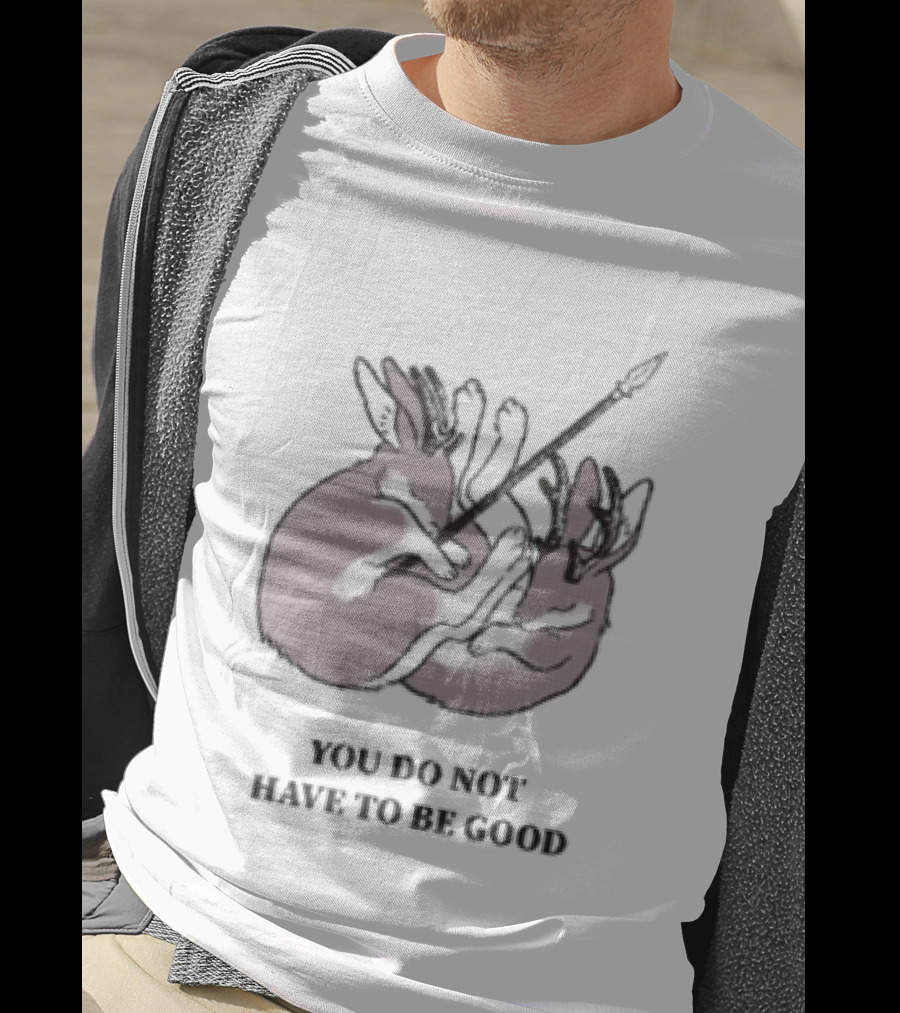 You Do Not Have To Be Good Jackalope Mary Oliver Antlers Arrow T-Shirt