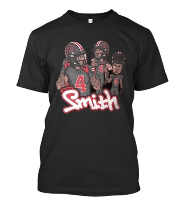 Ohio State Buckeyes Jeremiah Smith Football Number 4 Player T-Shirt