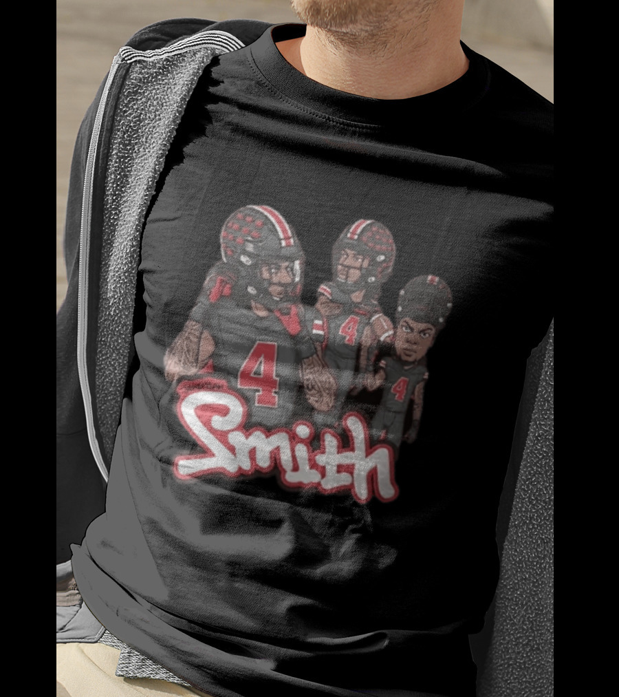 Ohio State Buckeyes Jeremiah Smith Football Number 4 Player T-Shirt