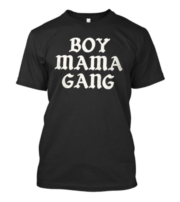 Boy Mama Gang Cream Off White Groovy Serif T-Shirt