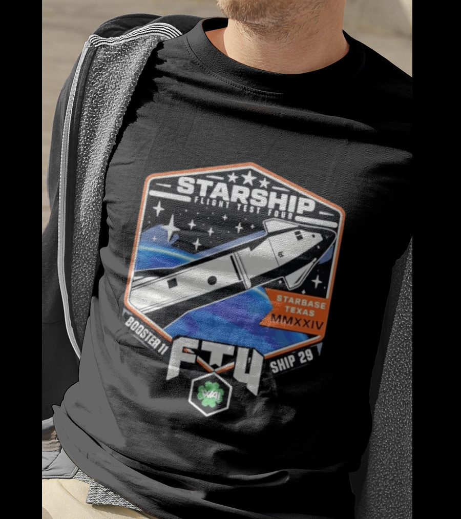 Starship Flight Test Four Starbase Texas MMXXIV Booster 11 Ship 29 F4T WAI T-Shirt
