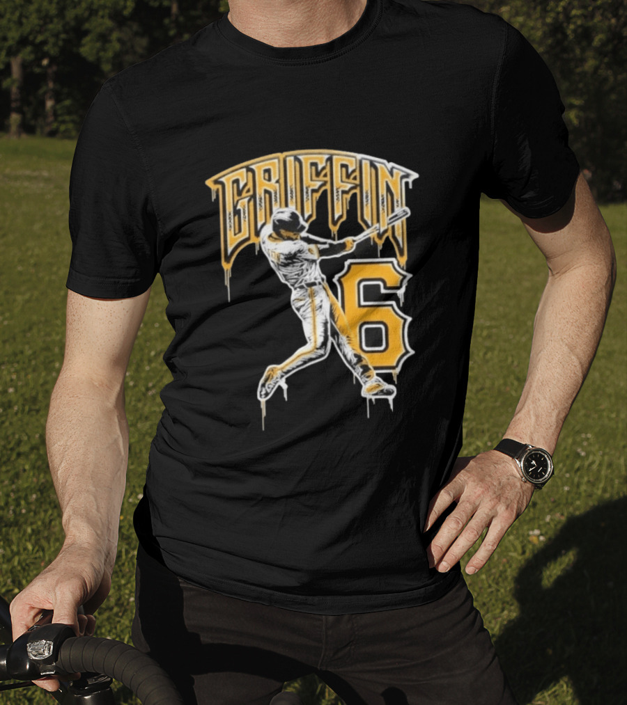 Konnor Griffin 6 Batting Baseball Pittsburgh Pirates T-Shirt