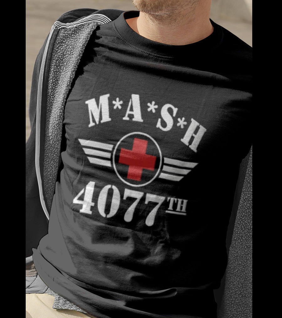 MASH 4077th Red Cross Emblem Military Series T-Shirt