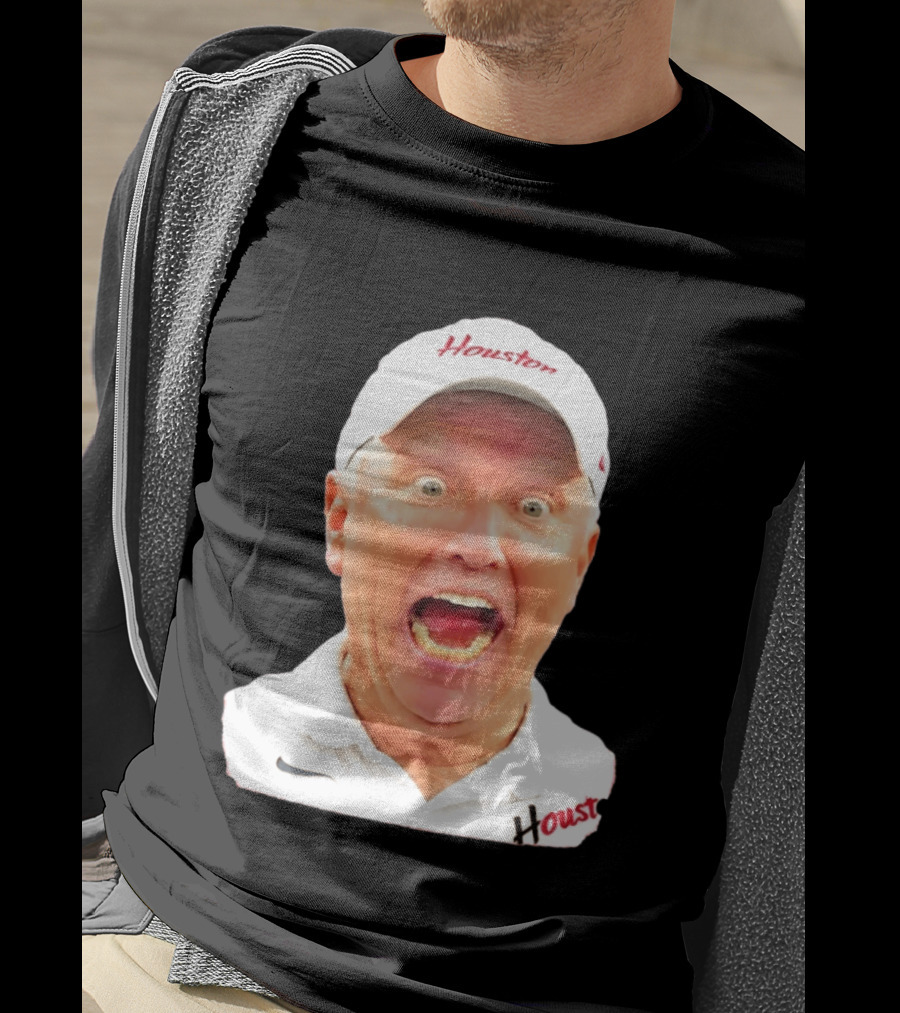 Dana Holgorsen Houston Cougars Coach Excited Expression College Football T-Shirt