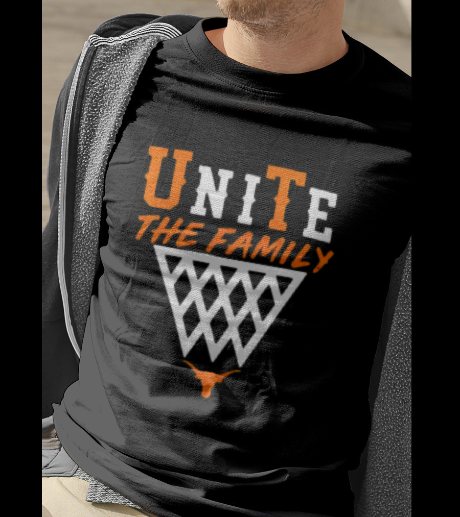 Unite The Family Mohamed Bamba Texas Longhorns Basketball Motif T-Shirt