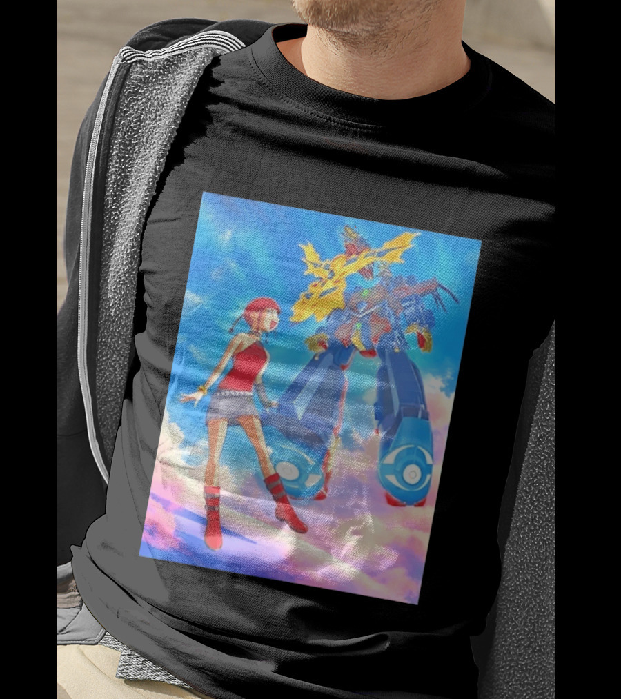 Dorothy Wayneright With The Big O Mecha From The Big O Anime Series T-Shirt