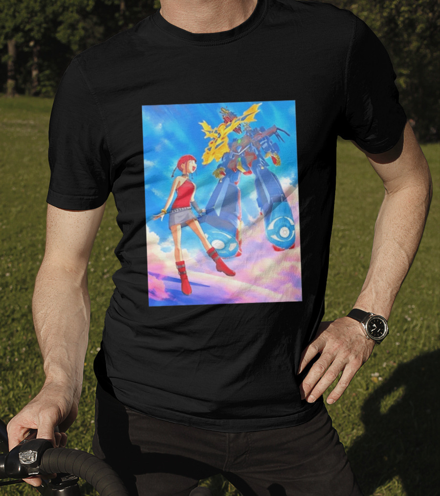 Dorothy Wayneright With The Big O Mecha From The Big O Anime Series T-Shirt