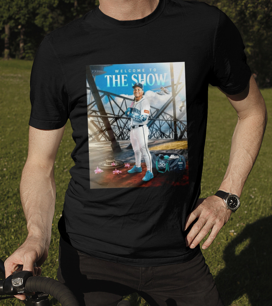 Welcome To The Show Michael Arroyo Mariners 50th Anniversary Baseball T-Shirt