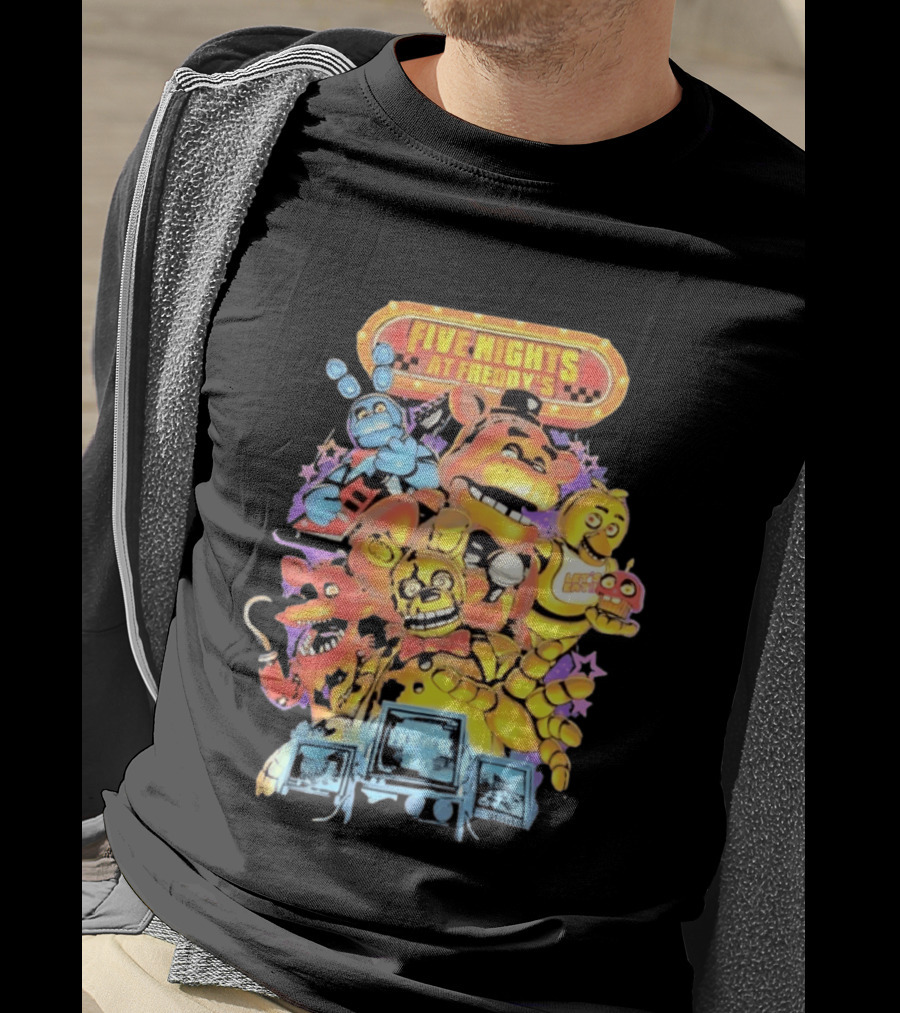 Five Nights At Freddy's Horror Nights 2023 Animatronic Characters T-Shirt
