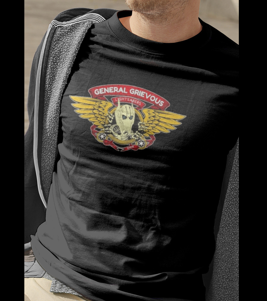 General Grievous Lightsabers Wings Dark Side Star Wars T-Shirt