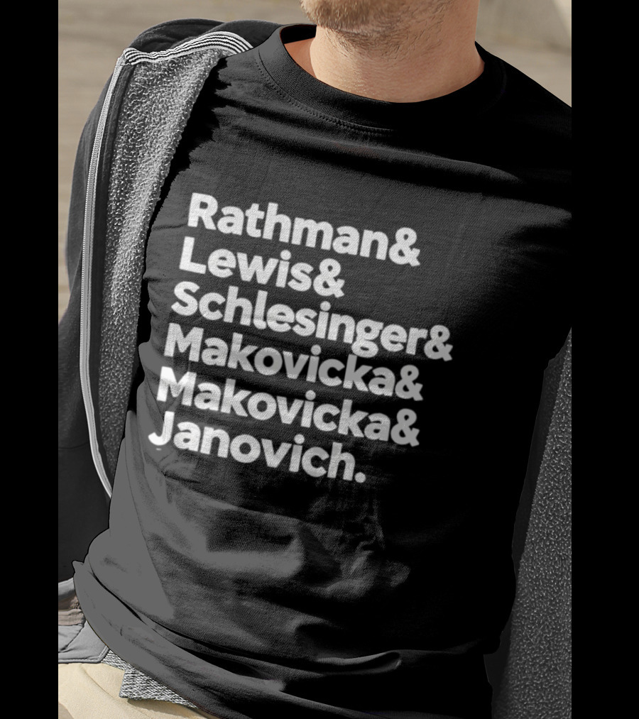 Rathman Lewis Schlesinger Makovicka Makovicka Janovich Nebraska Cornhuskers Fullback Legacy T-Shirt