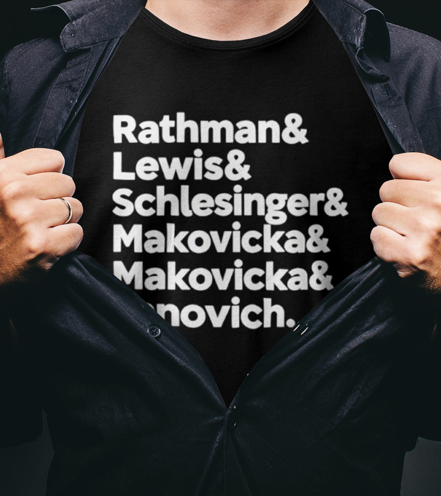 Rathman Lewis Schlesinger Makovicka Makovicka Janovich Nebraska Cornhuskers Fullback Legacy T-Shirt