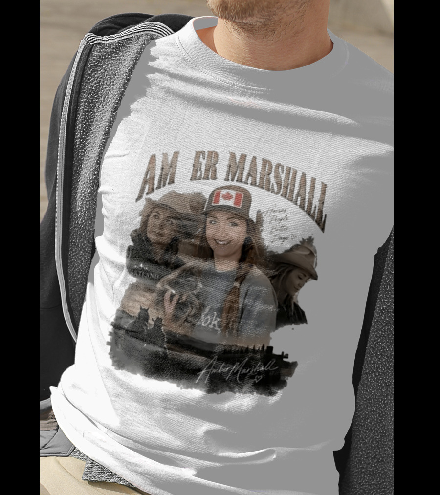 Amber Marshall Heartland Better Days Canadian Flag Retro Bootleg T-Shirt