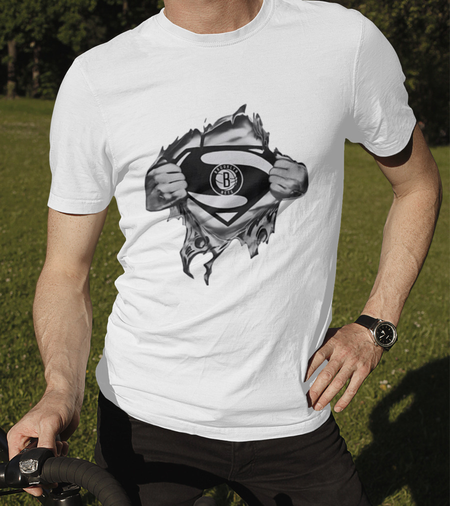 Brooklyn Nets Superman NBA Basketball Fan T-Shirt
