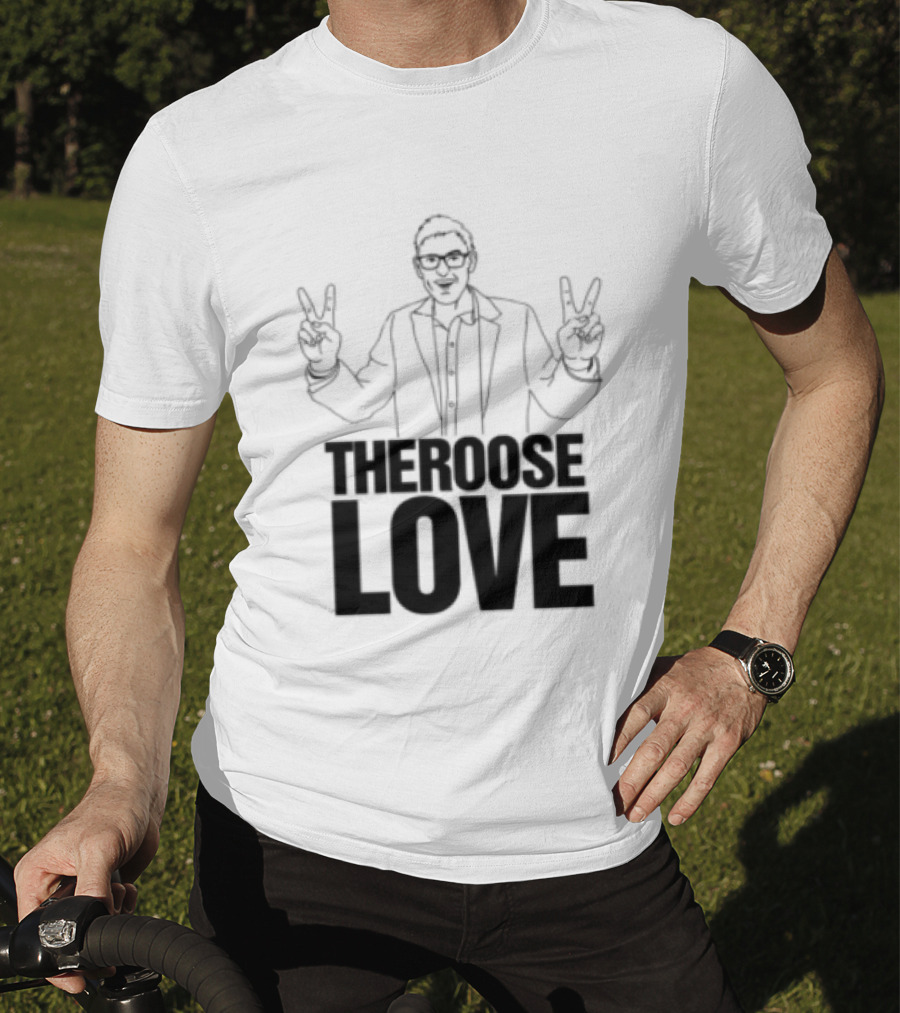 Choose Love Store Louis Theroux Choose Love Peace Sign Gesture T-Shirt