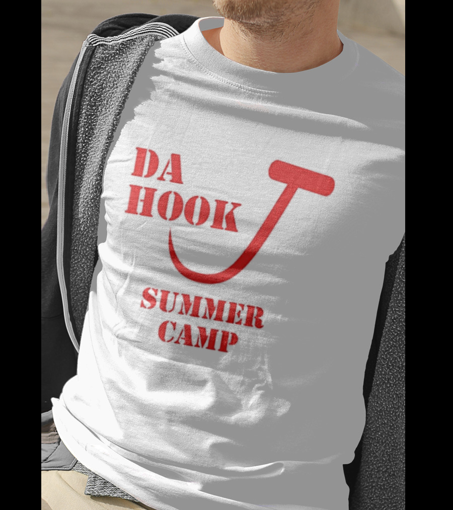 Da Hook Summer Camp Fishing Vacation Outdoor Experience T-Shirt
