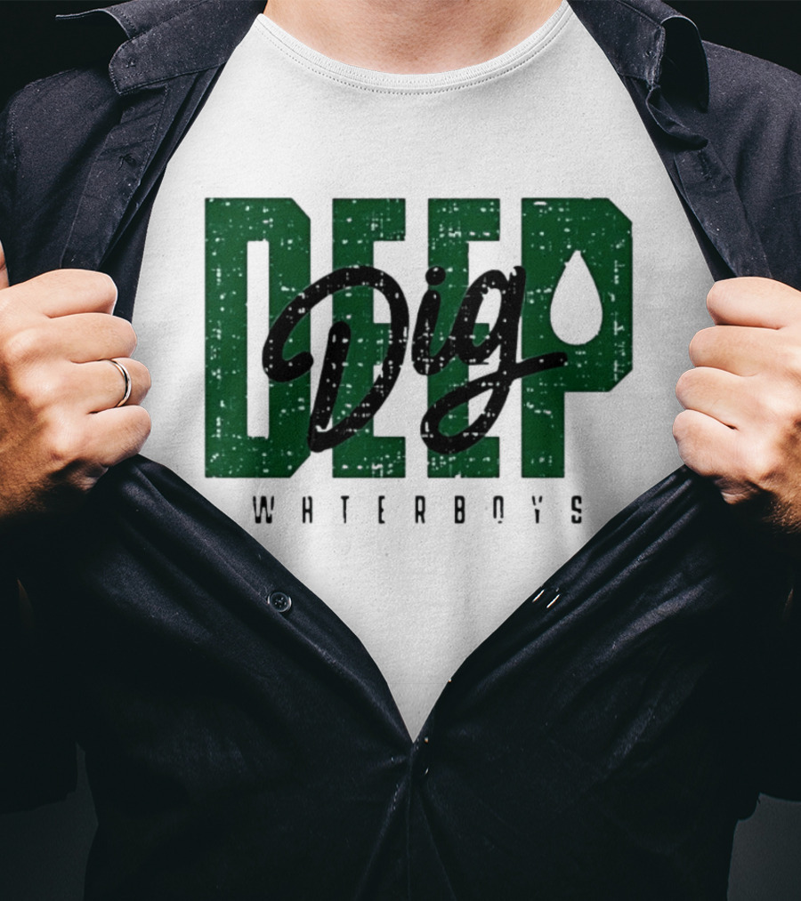 Deep Dig Waterboys Football Staff Sports Team T-Shirt