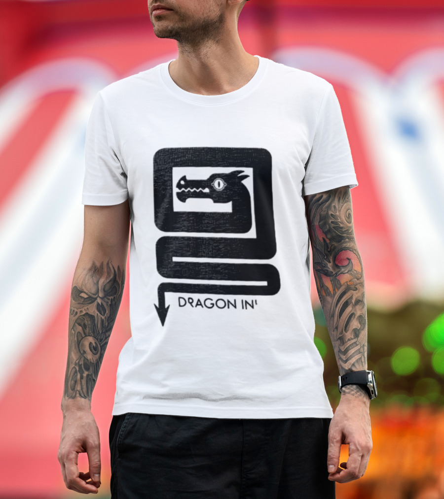 Dragon Ink Snake Head Mythical Creature T-Shirt