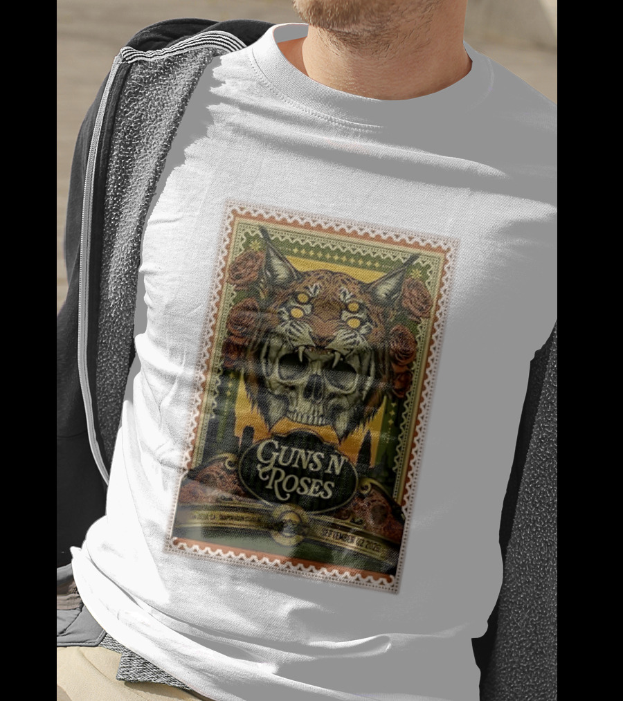 Guns N' Roses San Diego Snapdragon Stadium September 02 2026 Concert Skull And Jaguarr T-Shirt