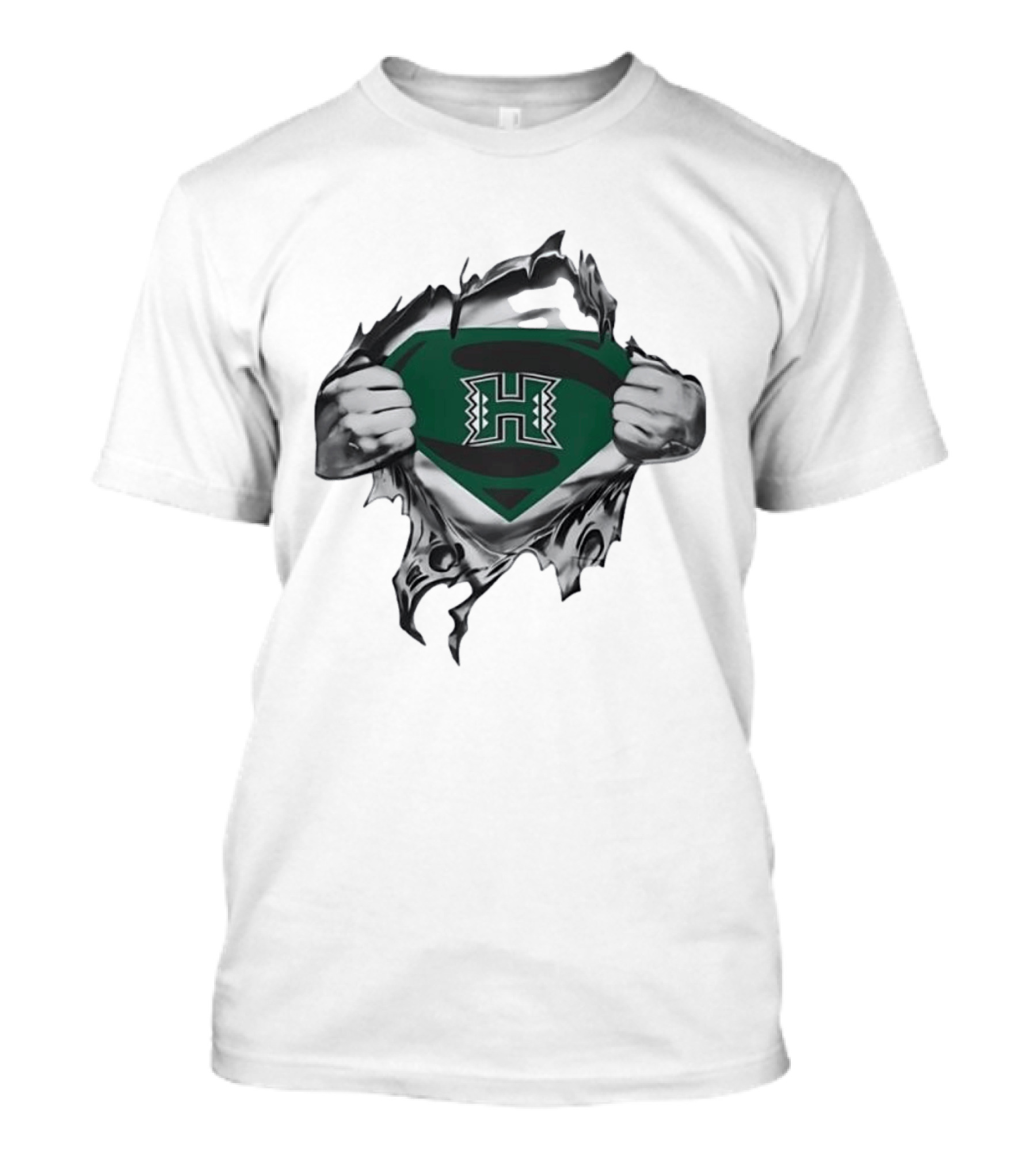 Hawaii Rainbow Warriors Superman NCAA Fan T-Shirt