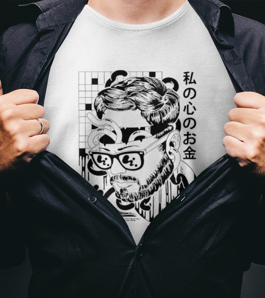My Heart's Money Japanese Aesthetic Surreal T-Shirt