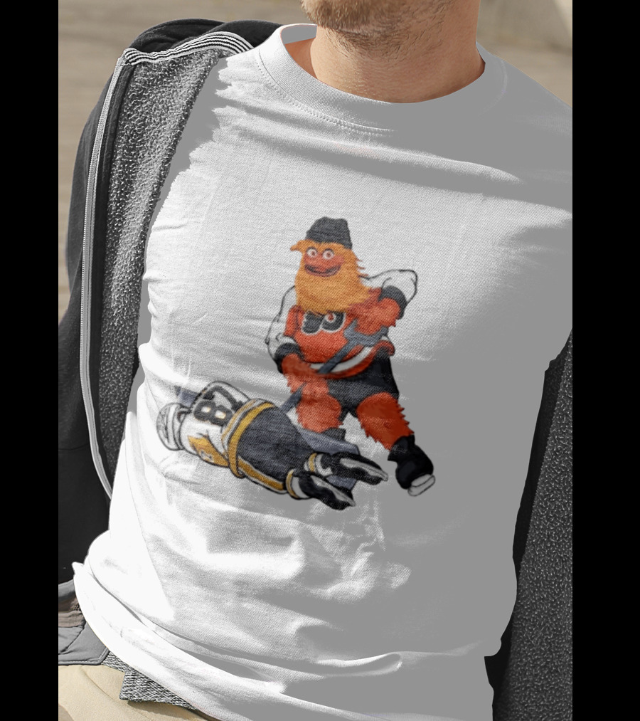 Sidney Crosby Philadelphia Flyers Gritty NHL Pittsburgh Penguins Hockey T-Shirt