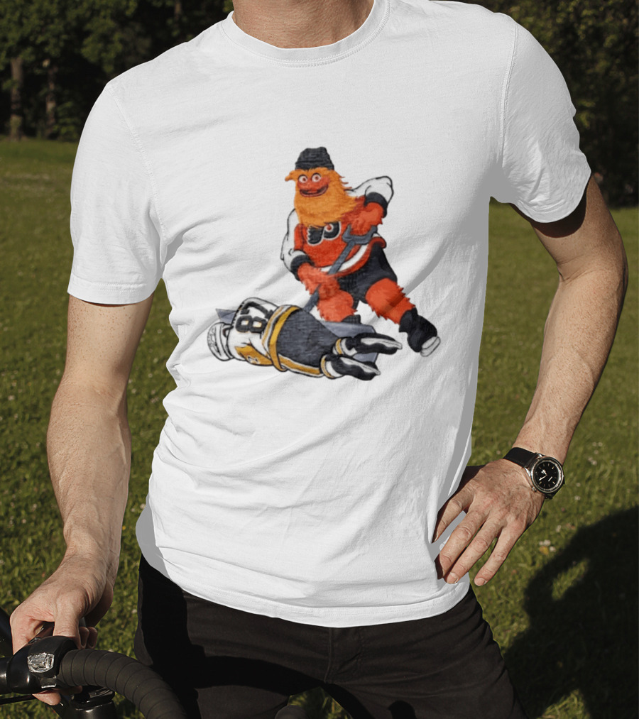 Sidney Crosby Philadelphia Flyers Gritty NHL Pittsburgh Penguins Hockey T-Shirt
