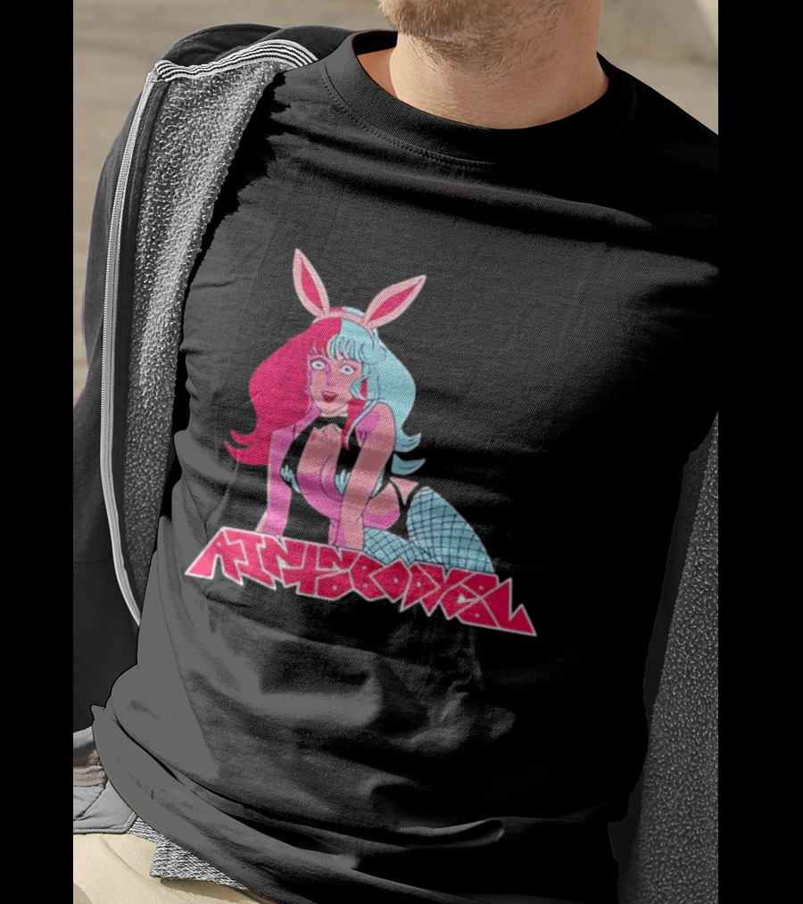 Ain't Nobody Anime Aesthetic Bunny Girl Vibrant Neon T-Shirt