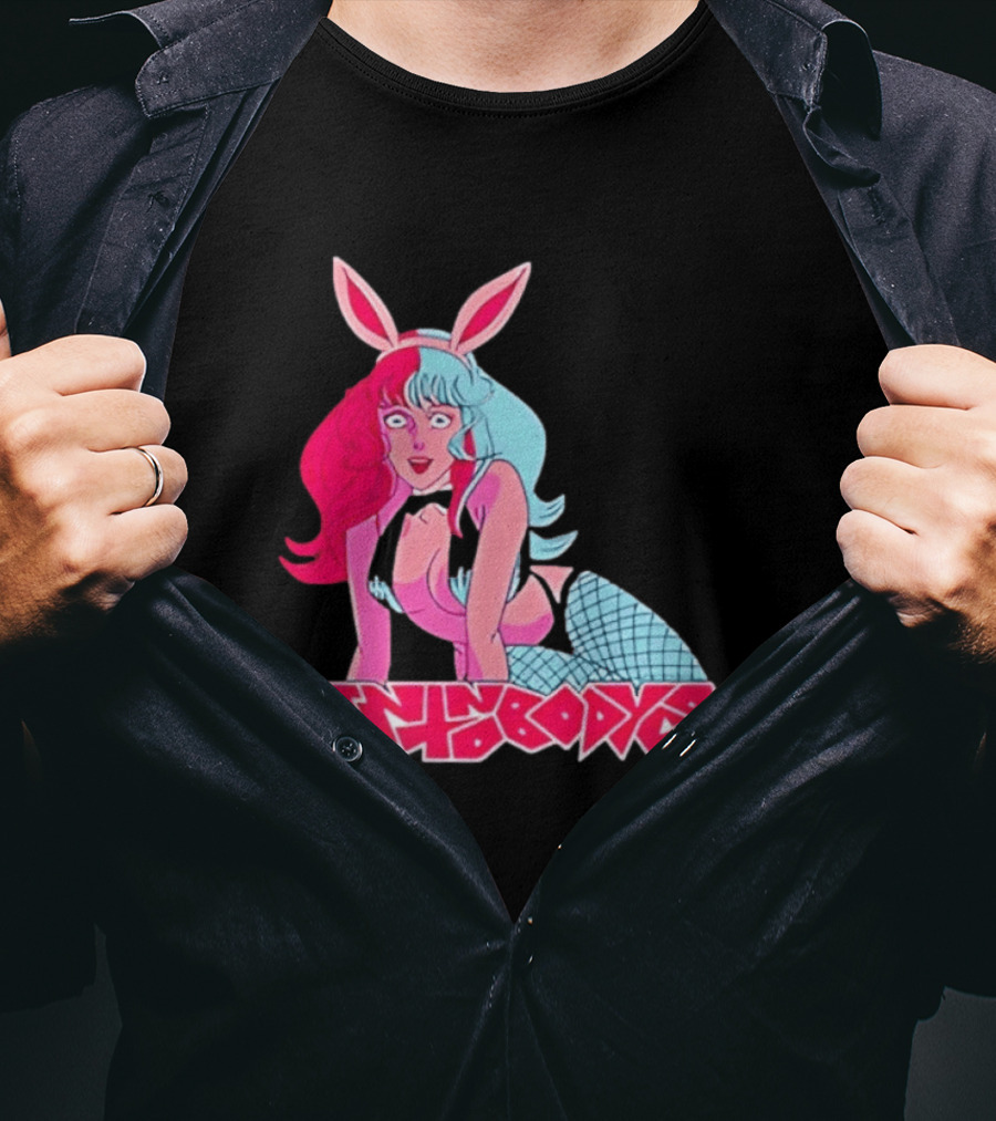 Ain't Nobody Anime Aesthetic Bunny Girl Vibrant Neon T-Shirt