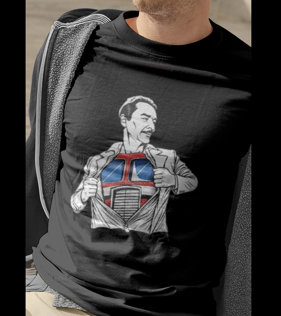 Optimus Prime Transformers Hidden Chest Transformation Reveal T-Shirt