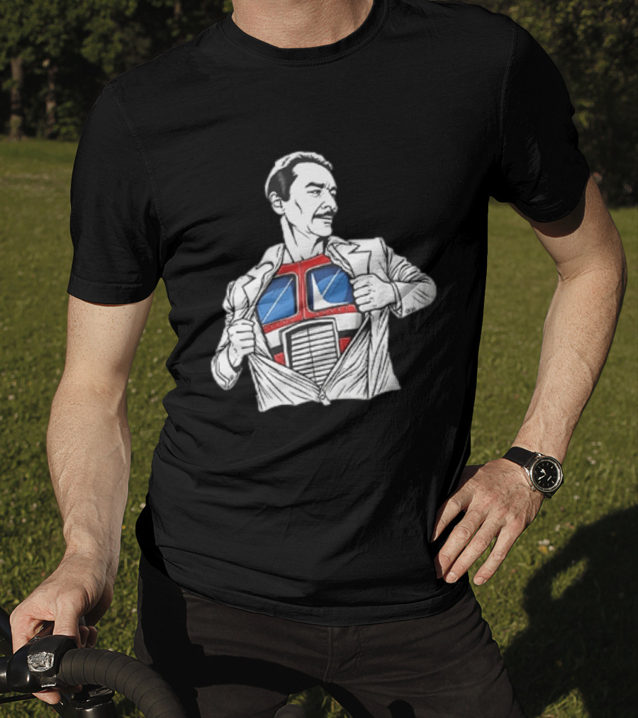 Optimus Prime Transformers Hidden Chest Transformation Reveal T-Shirt
