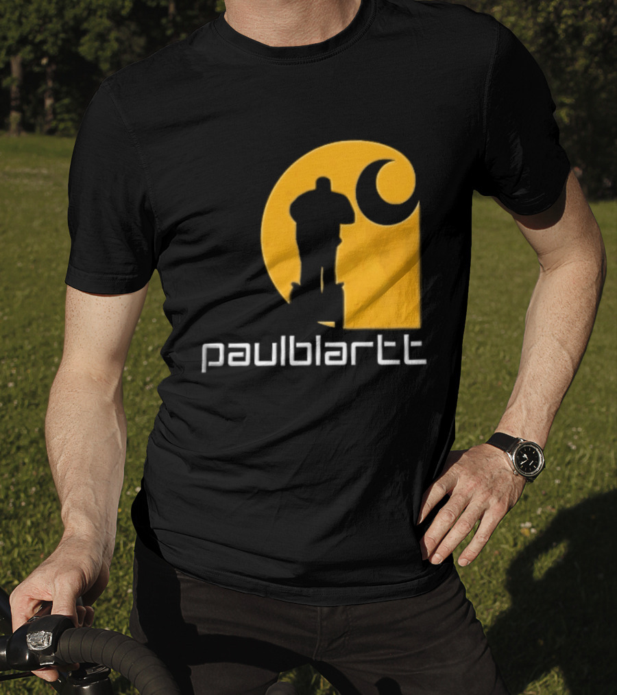 Paulblartt Security Guard Segway Yellow Swirl T-Shirt