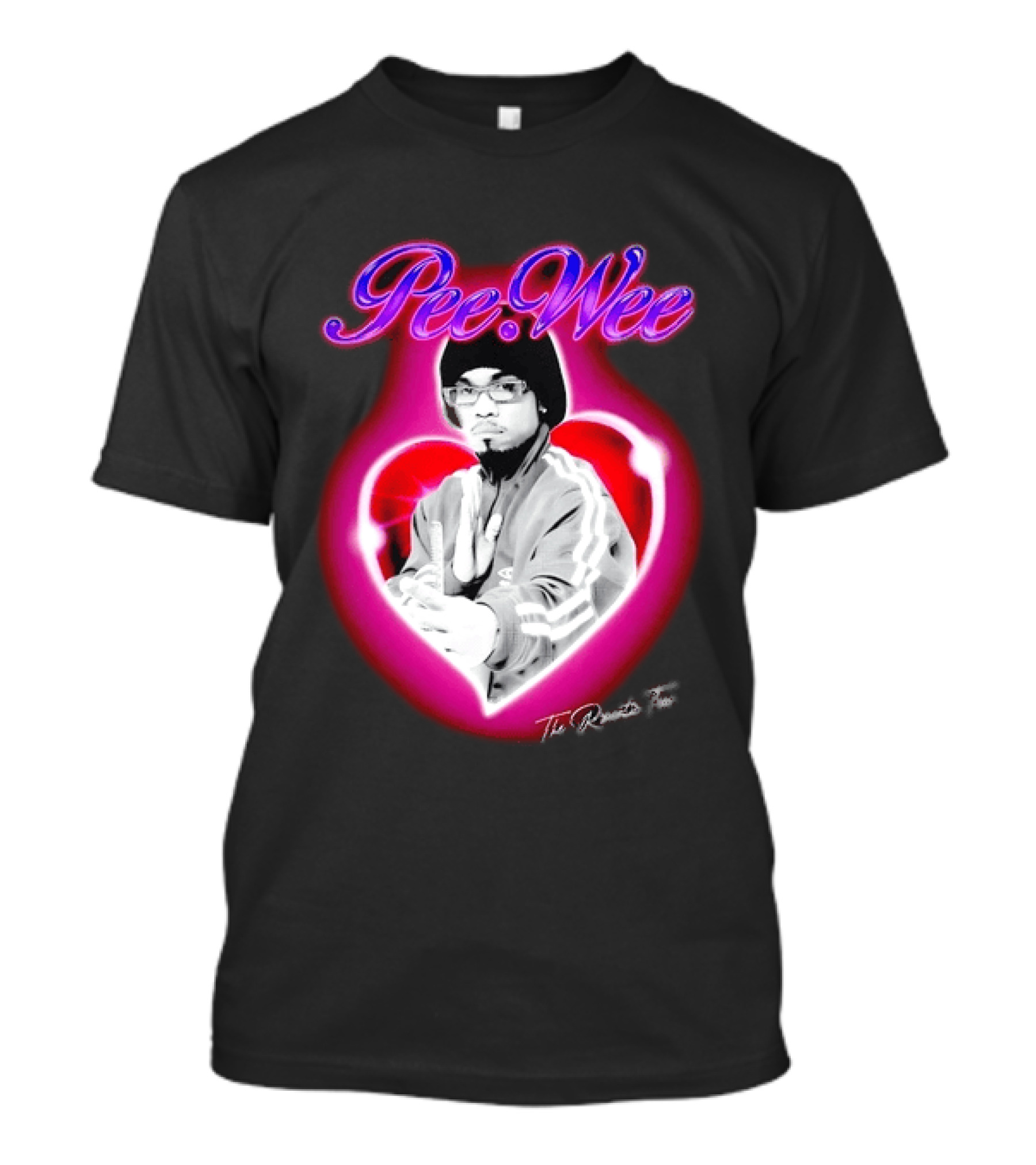 Pee Wee The Romantic Tour Heart Iconic Rap Hip Hop Artist T-Shirt