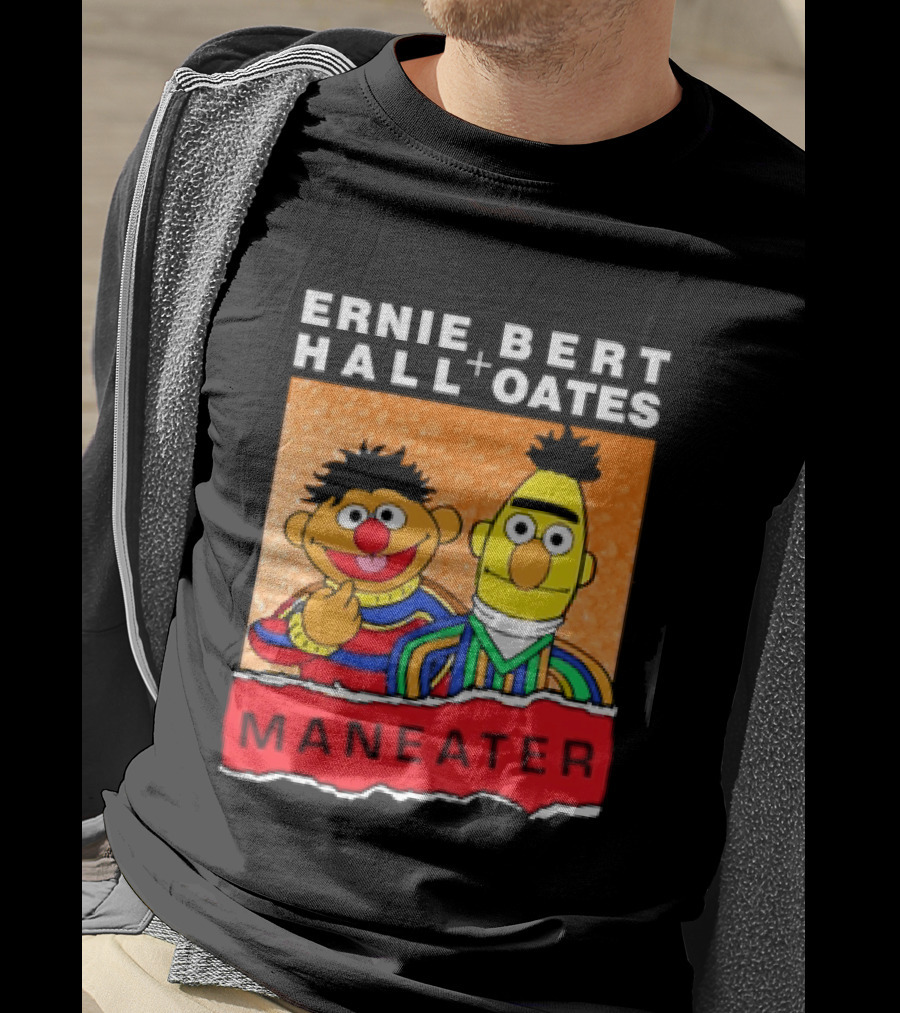 Ernie Bert Hall Oates Maneater Muppets T-Shirt