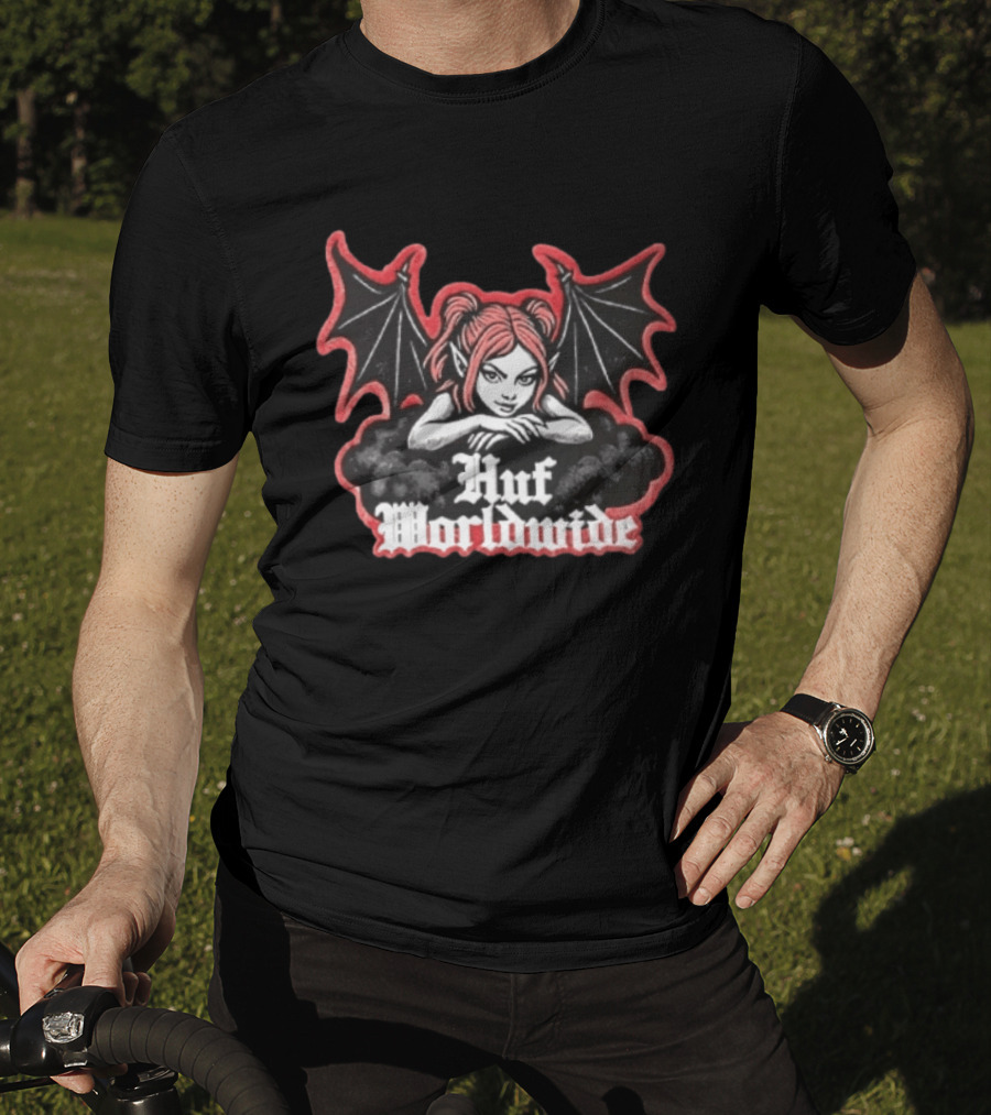 Huf Worldwide Succubus Girl Gothic Fantasy T-Shirt