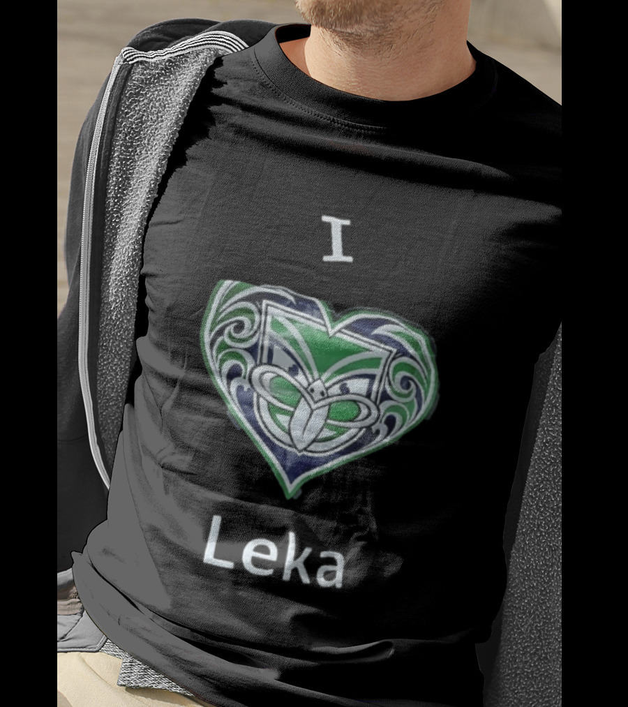 I Leka New Zealand Warriors Heart Shape Koru T-Shirt