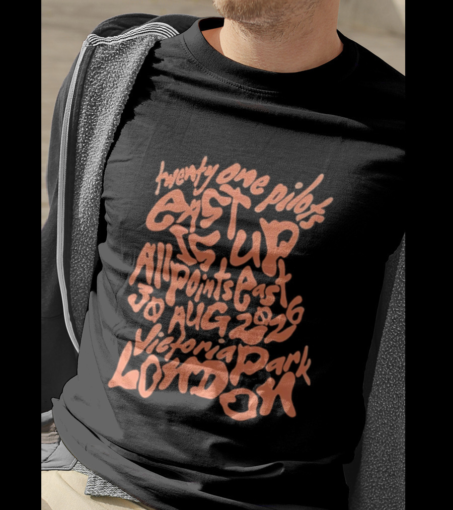 Twenty One Pilots Get Up All Points East 19 Aug 2026 Victoria Park London T-Shirt