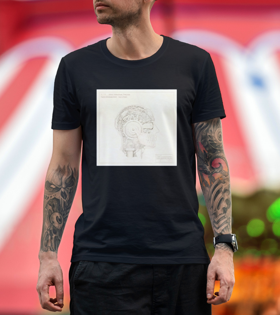 VisionQuest JIM Joule Individual Machine Head Blueprint Drawing T-Shirt