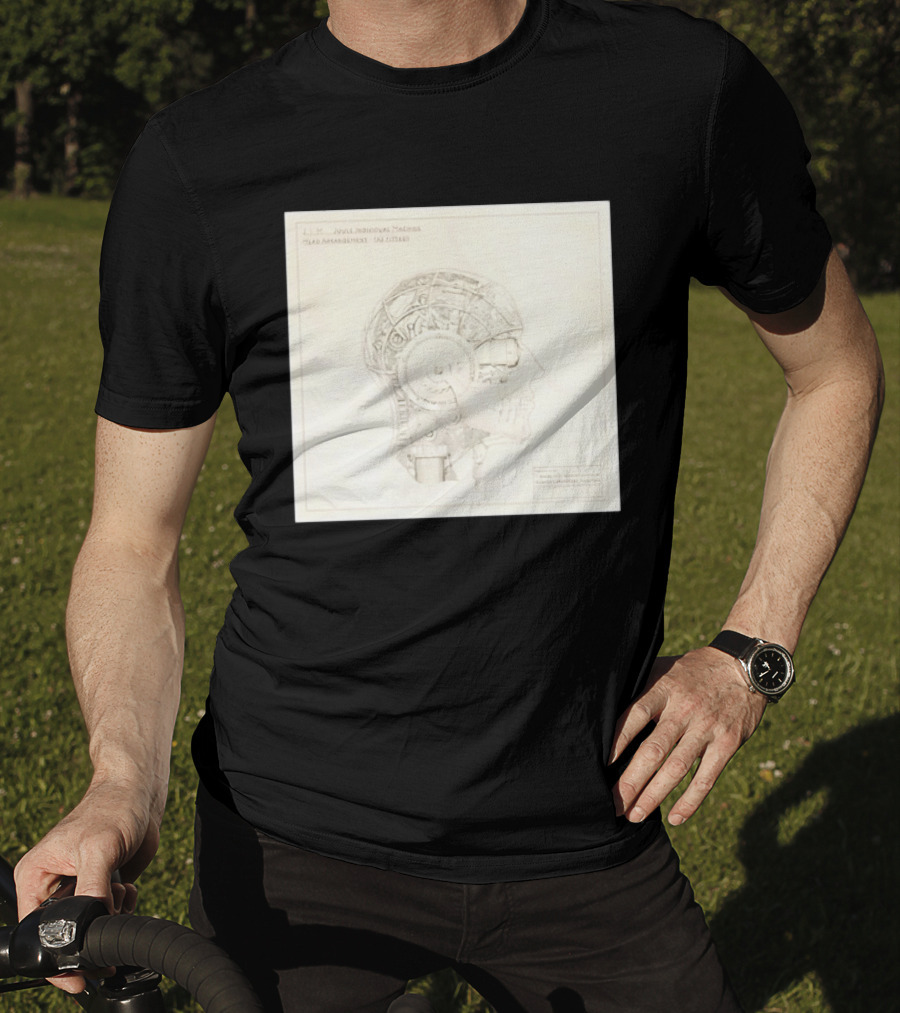 VisionQuest JIM Joule Individual Machine Head Blueprint Drawing T-Shirt