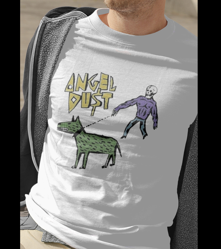 Angel Dust Skeleton Walking Dog T-Shirt