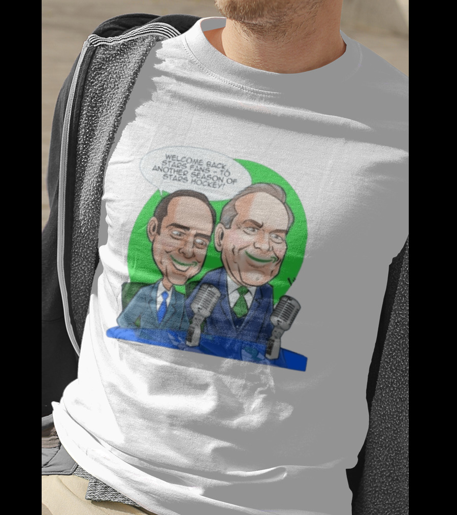 Dallas Stars Prime Time Welcome Back Fans Season Hockey Mic Duo T-Shirt