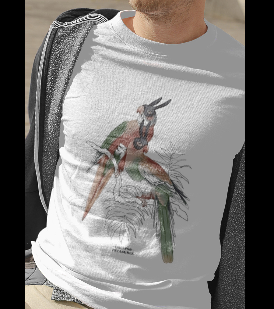 Gemini Useless Treasures Parrots With Palm Leaves T-Shirt