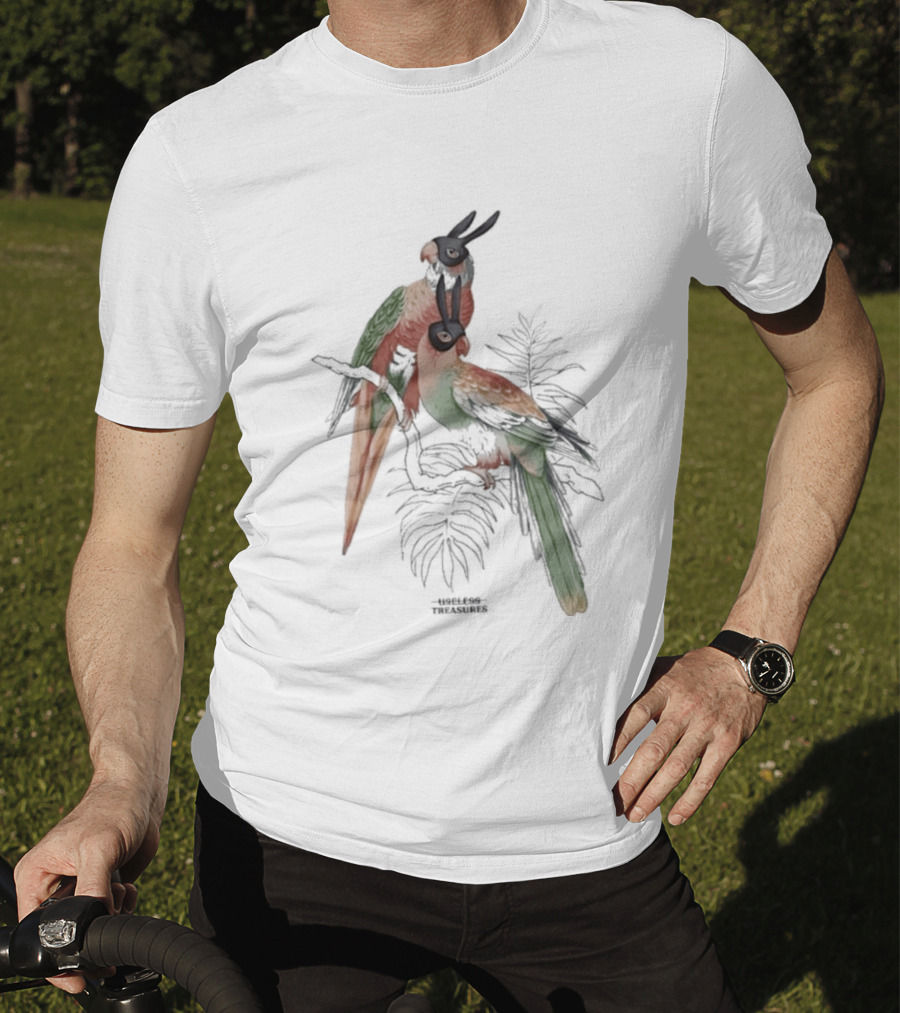 Gemini Useless Treasures Parrots With Palm Leaves T-Shirt