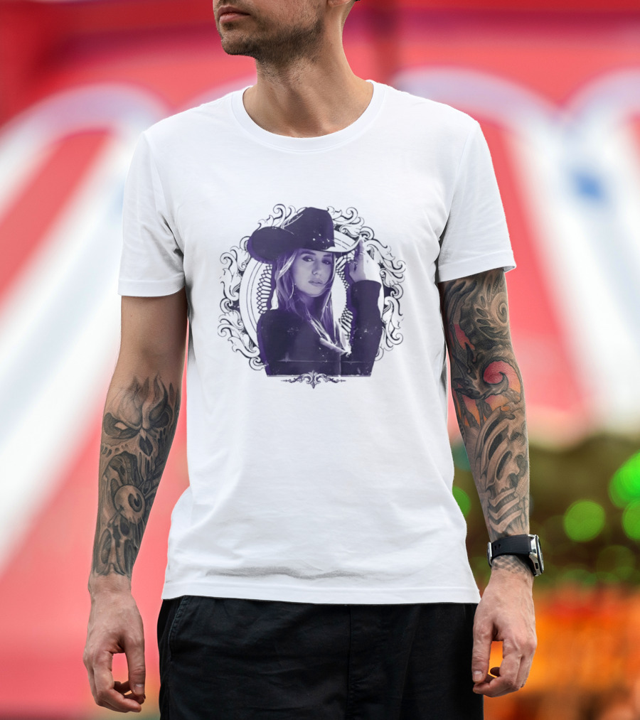 Lainey Wilson Distressed Western Style Country Music Hat T-Shirt