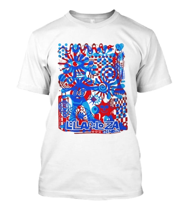 Lollapalooza India Festival Live Music Concert Vibrant Symbolic T-Shirt