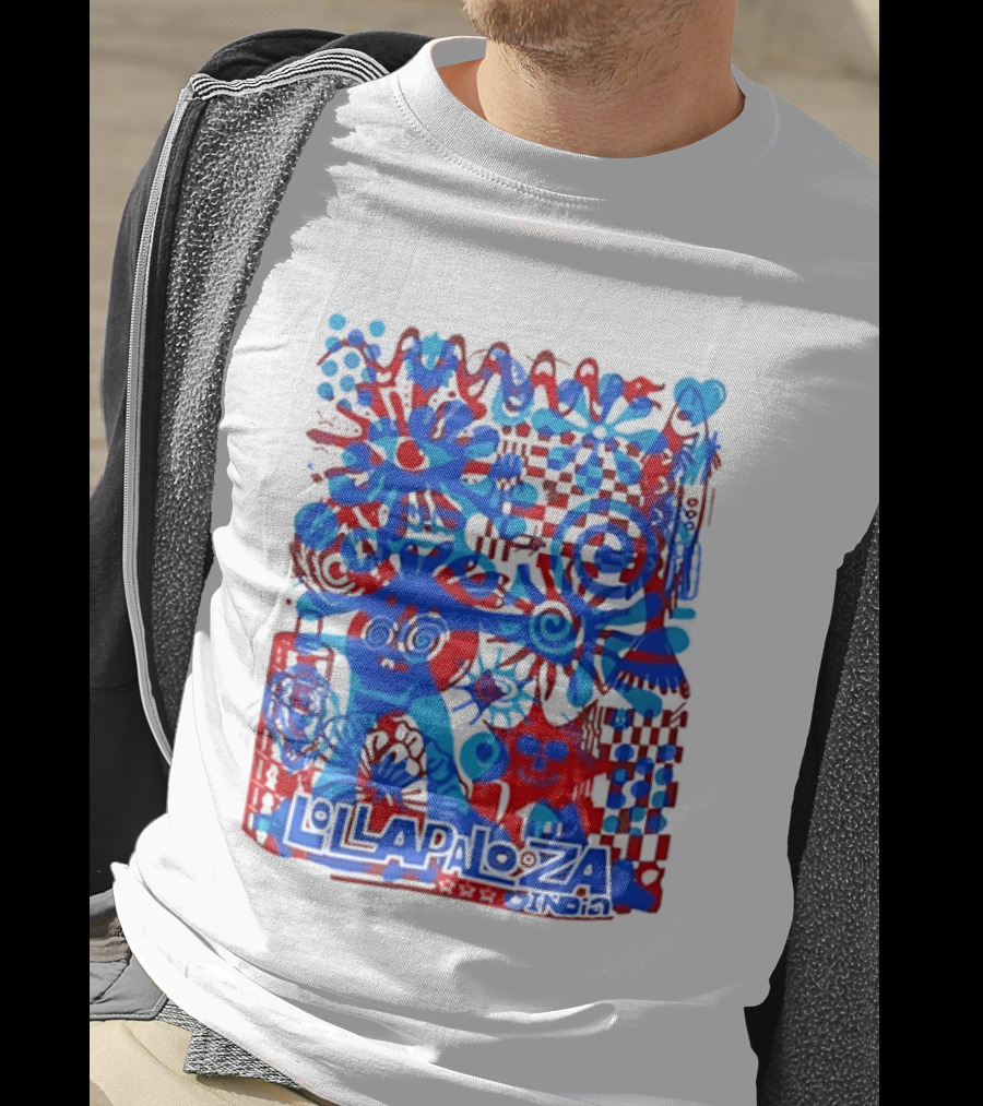 Lollapalooza India Festival Live Music Concert Vibrant Symbolic T-Shirt