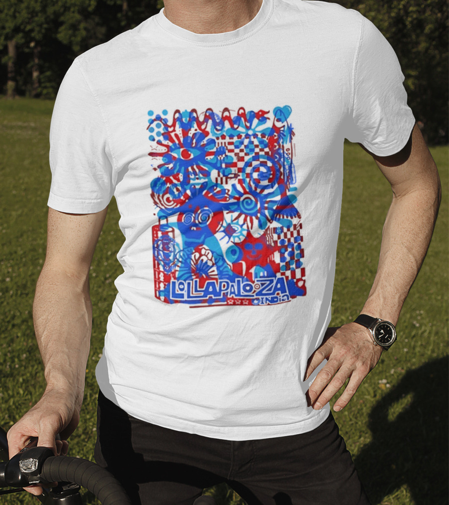 Lollapalooza India Festival Live Music Concert Vibrant Symbolic T-Shirt