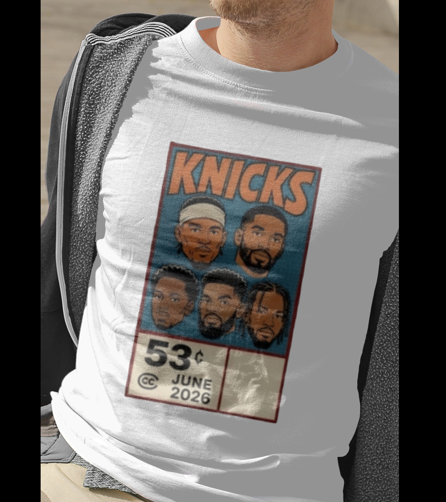 New York Knicks 53¢ Starting 5 June 2026 NBA T-Shirt